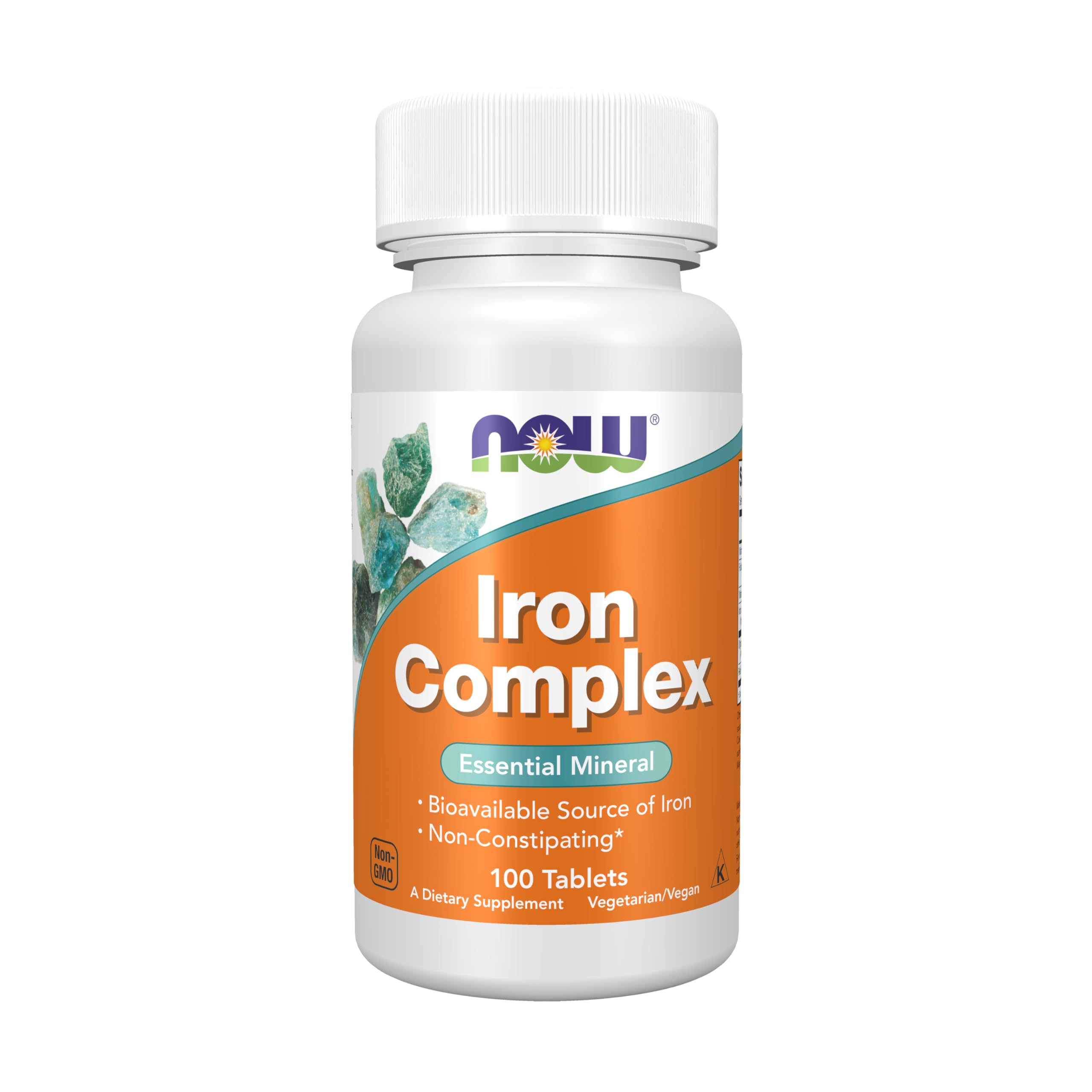 NOW Foods Iron Complex: botella con tabletas para uso diario