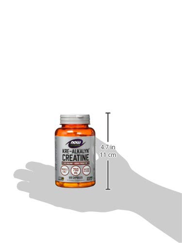 Cápsulas de Kre-Alkalyn Creatine para consumo diario y rendimiento sostenido.