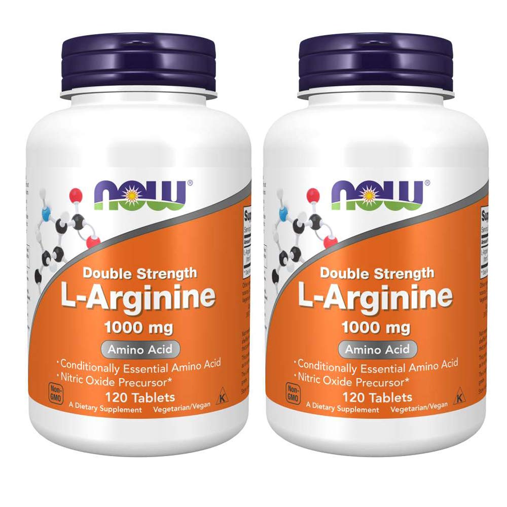 NOW Foods L-Arginina tabletas 1000 mg para uso diario
