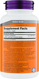 Etiqueta detallada de NOW Foods L-Carnitina 1000 mg para saber ingredientes