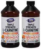 NOW Foods L-Carnitina Líquida 3000 mg en envase de 473 ml para uso diario y transporte fácil.