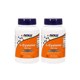 NOW Foods L-Cisteína 500 mg, botella con tabletas para apoyo diario de cabello y uñas.