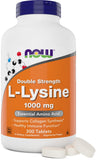 NOW Foods L-Lisina 1000 mg, frasco con tabletas para uso diario