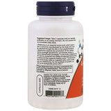 detalle de cápsulas NOW Foods L-metionina 500 mg para aminoácidos azufrados y soporte nutricional
