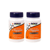 NOW Foods L-Teanina 200 mg, botella, promueve relajación sin somnolencia.