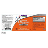 NOW Foods L-Teanina, cápsulas vegetales, opción relajante para días ocupados.