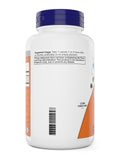 NOW Foods L-Theanine 200 mg etiqueta clara destacando ingredientes