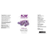 Lavanda NOW Foods en difusor para crear ambiente relajante.