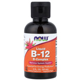NOW Foods B-12 líquido, botella con gotero para dosis diaria conveniente