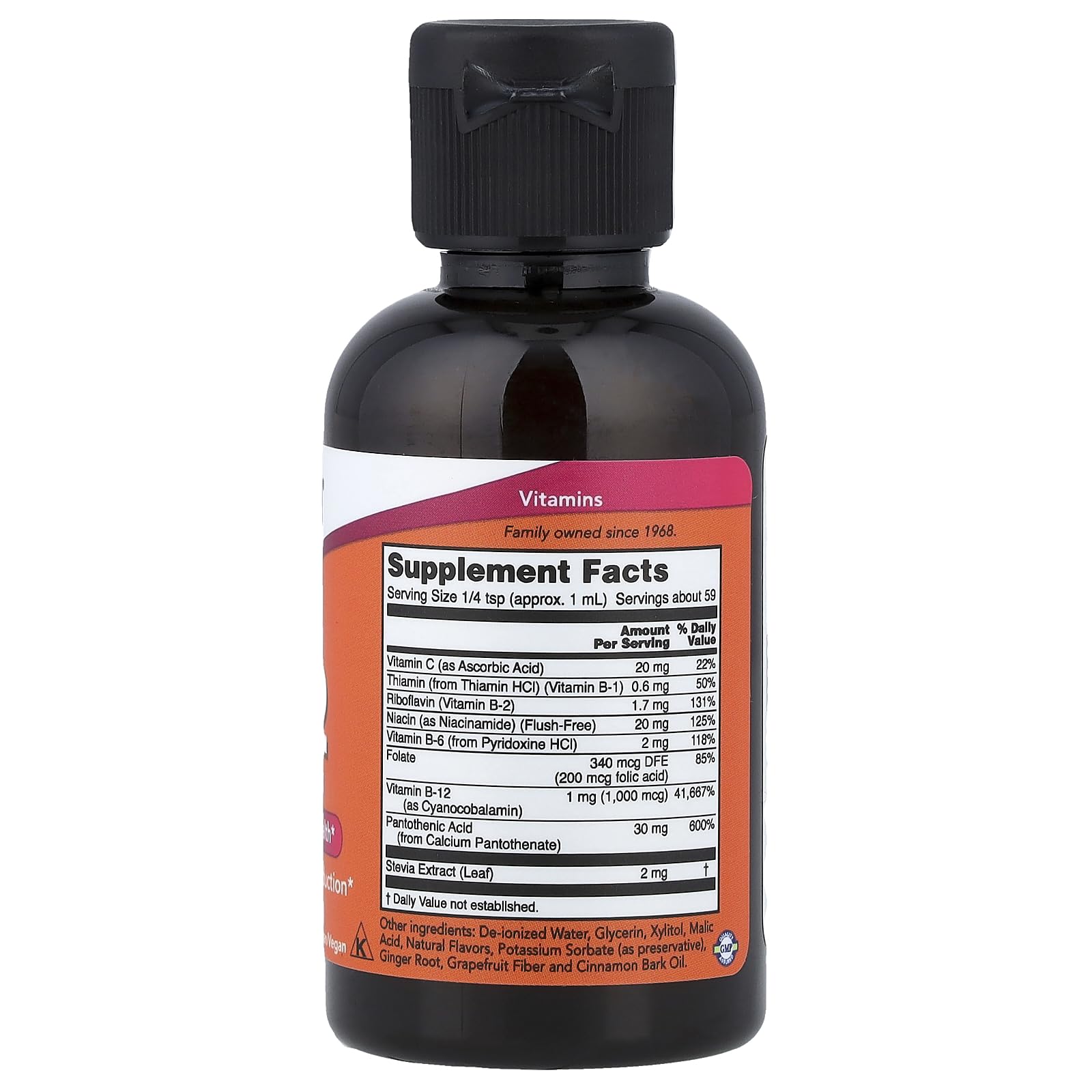 NOW Foods B-12 líquido, dosis diaria fácil y precisa