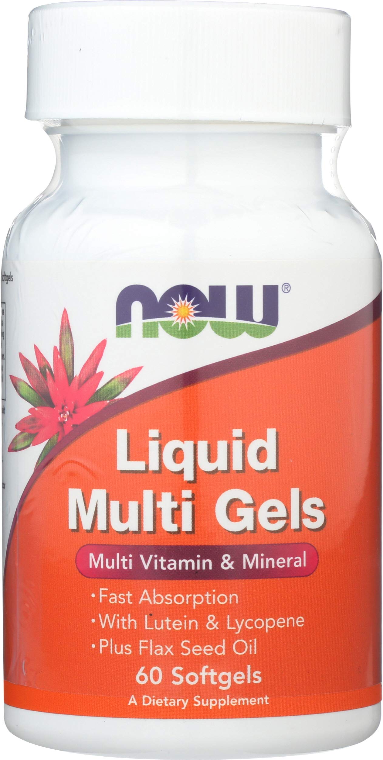 NOW Foods líquido multivitaminico en cápsulas blandas, apoyo diario de nutrientes sin gluten