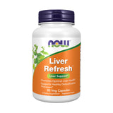 NOW Foods Liver Refresh: botella de cápsulas para apoyar la salud hepática.