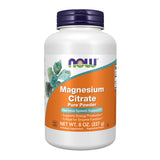  NOW Foods magnesio citrato puro polvo en empaque, opción diaria para soporte energético.