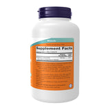 NOW Foods Magnesio Malato, etiqueta: información clara para porciones y uso diario.