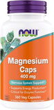 NOW Foods Magnesio 400 mg cápsulas: soporte para enzimas y sistema nervioso