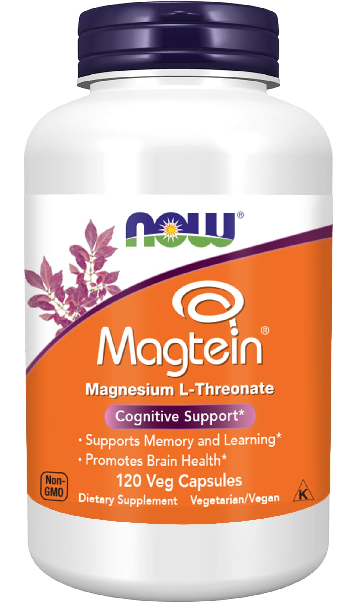NOW Foods Magtein botella con cápsulas para apoyo cognitivo potencial