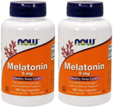 NOW Foods Melatonina de alta potencia: botella con cápsulas para apoyar el sueño