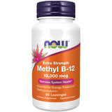NOW Foods Methyl B-12 en botella, apoyo al sistema nervioso y energía diaria.