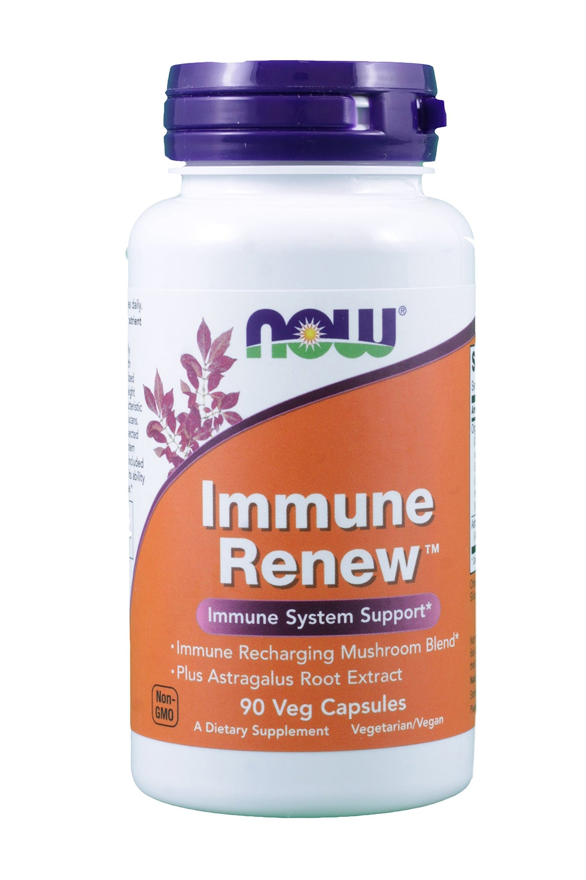 NOW Foods Mushroom Immune Renew, botella vertido: posible apoyo diario al sistema inmune.