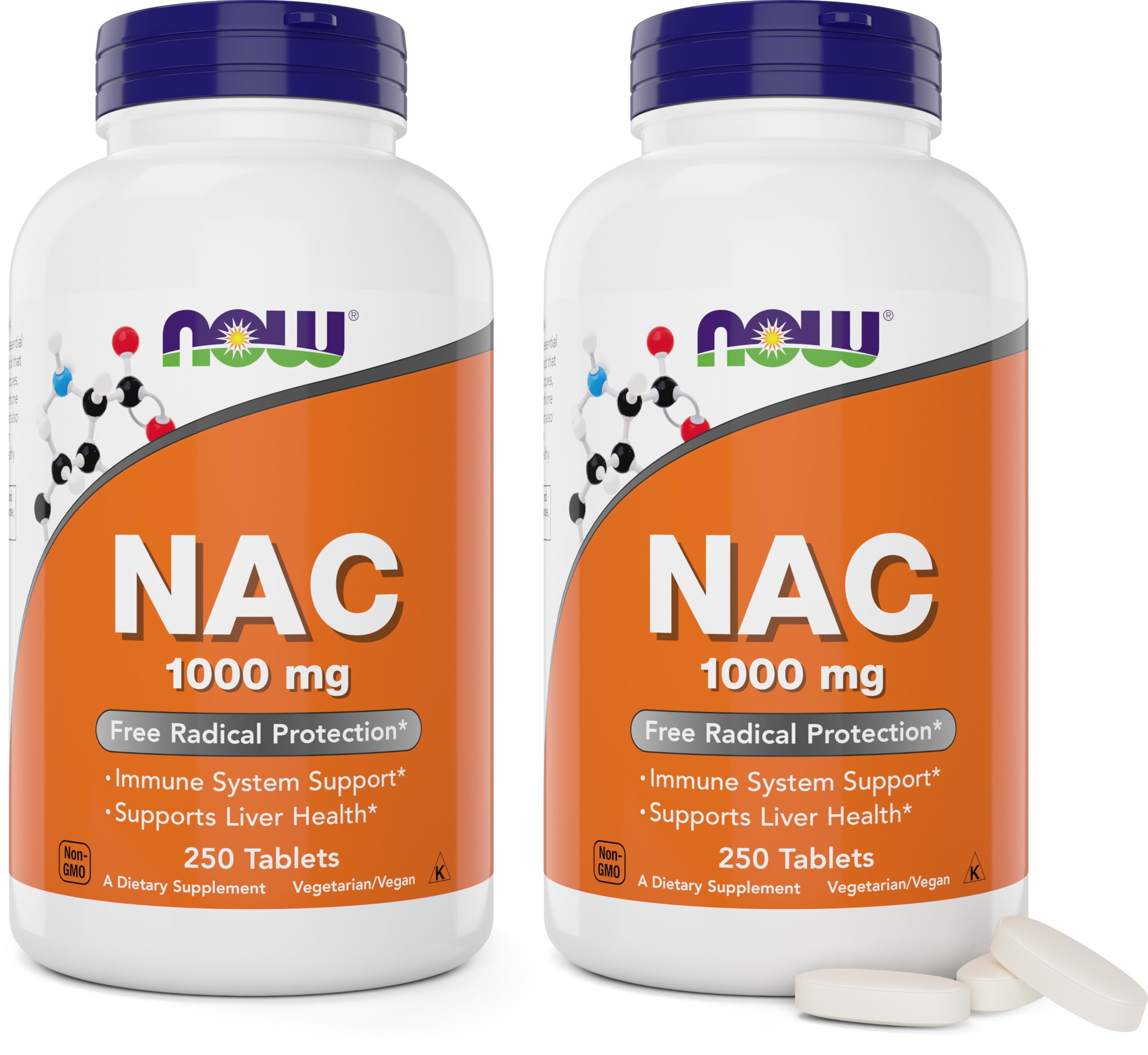NOW Foods NAC 1000 mg frente del envase, suplemento diario