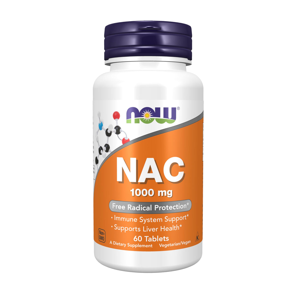 Now Foods NAC 1000 mg, botella de suplemento, apoyo al sistema inmune.