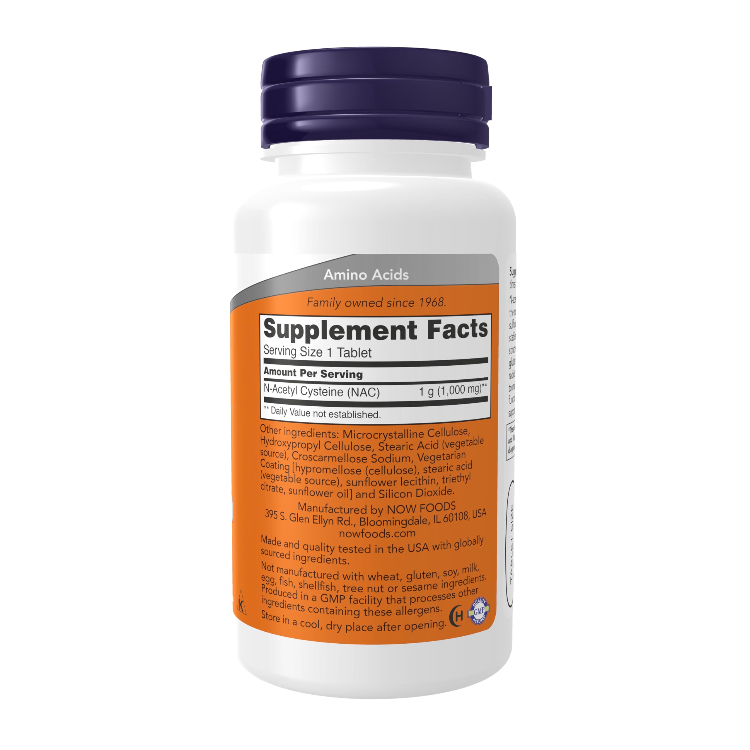 Now Foods NAC 1000 mg, tabletas, equilibrio de glutatión en el cuerpo.