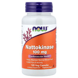 NOW Foods Nattokinase 100 mg envase de cápsulas veganas para bienestar diario