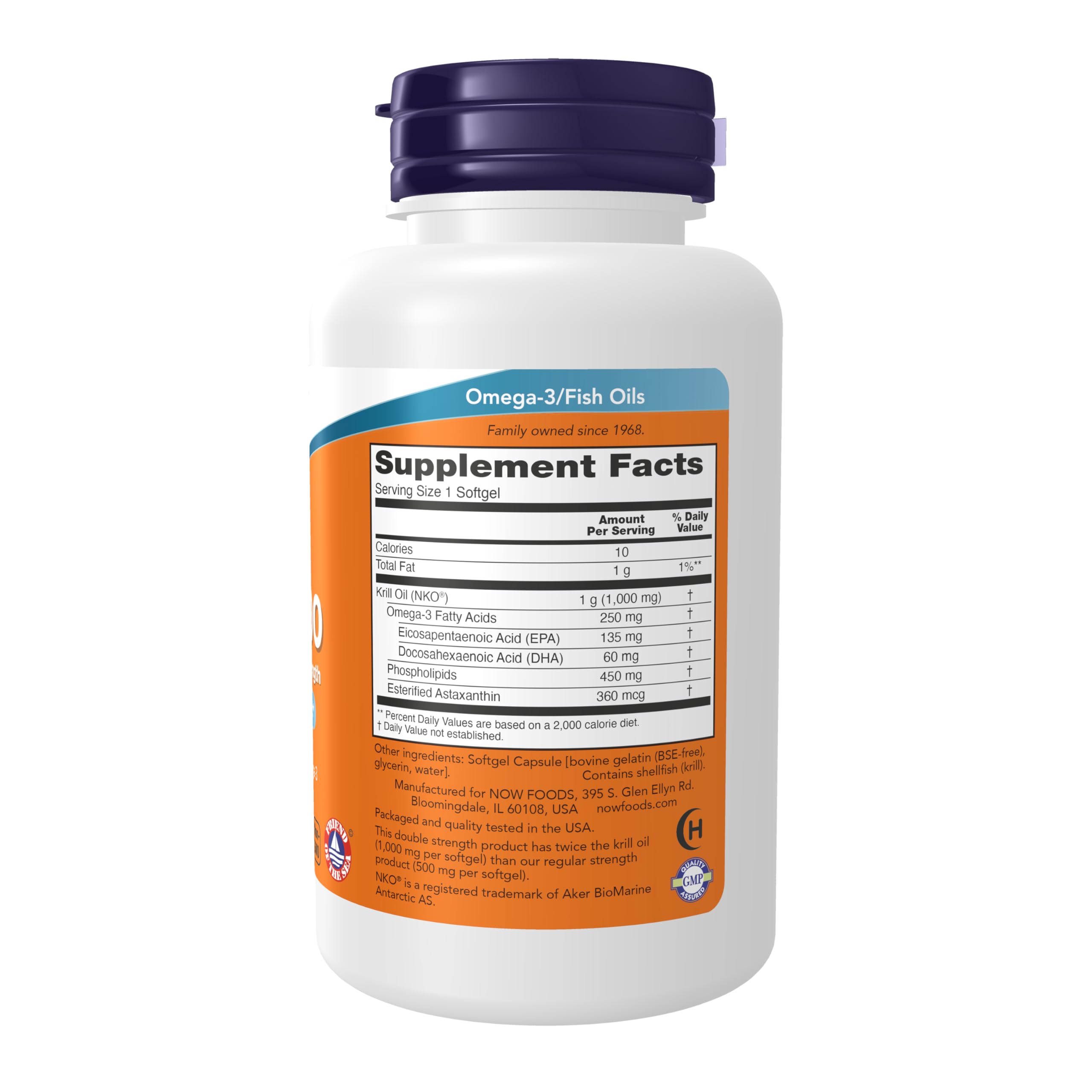 NOW Foods Neptune Krill, etiqueta clara para entender calidad y pureza