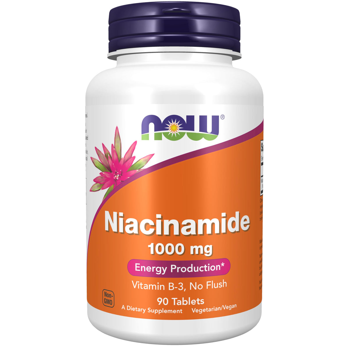 NOW Foods Niacinamida tabletas blancas para uso diario y energía celular.