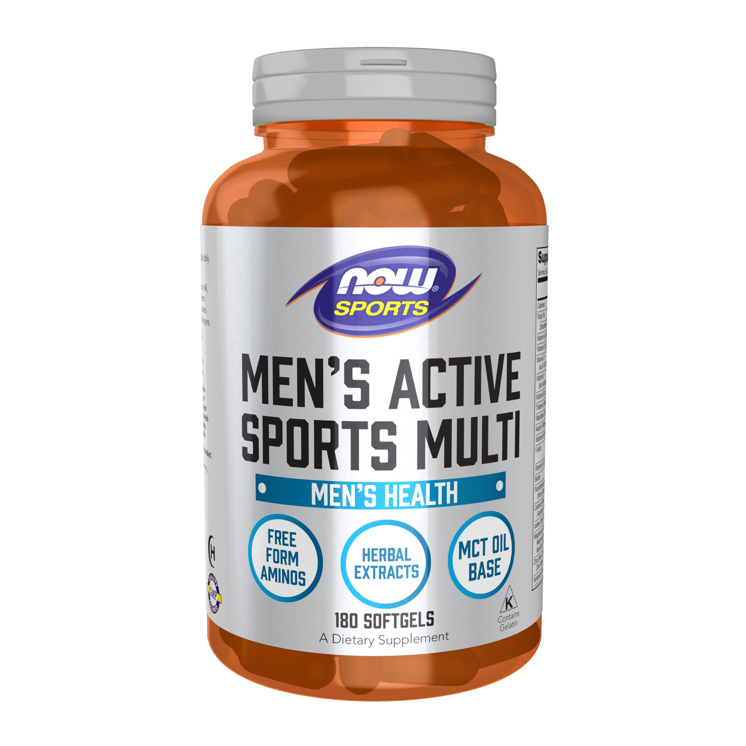 NOW Foods Nutrición Deportiva Multi Extremo para hombres, cápsulas blandas para entrenamiento.