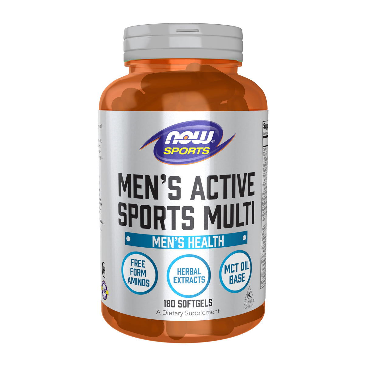 NOW Foods Nutrición Deportiva Multi Extremo para hombres, cápsulas blandas para entrenamiento.