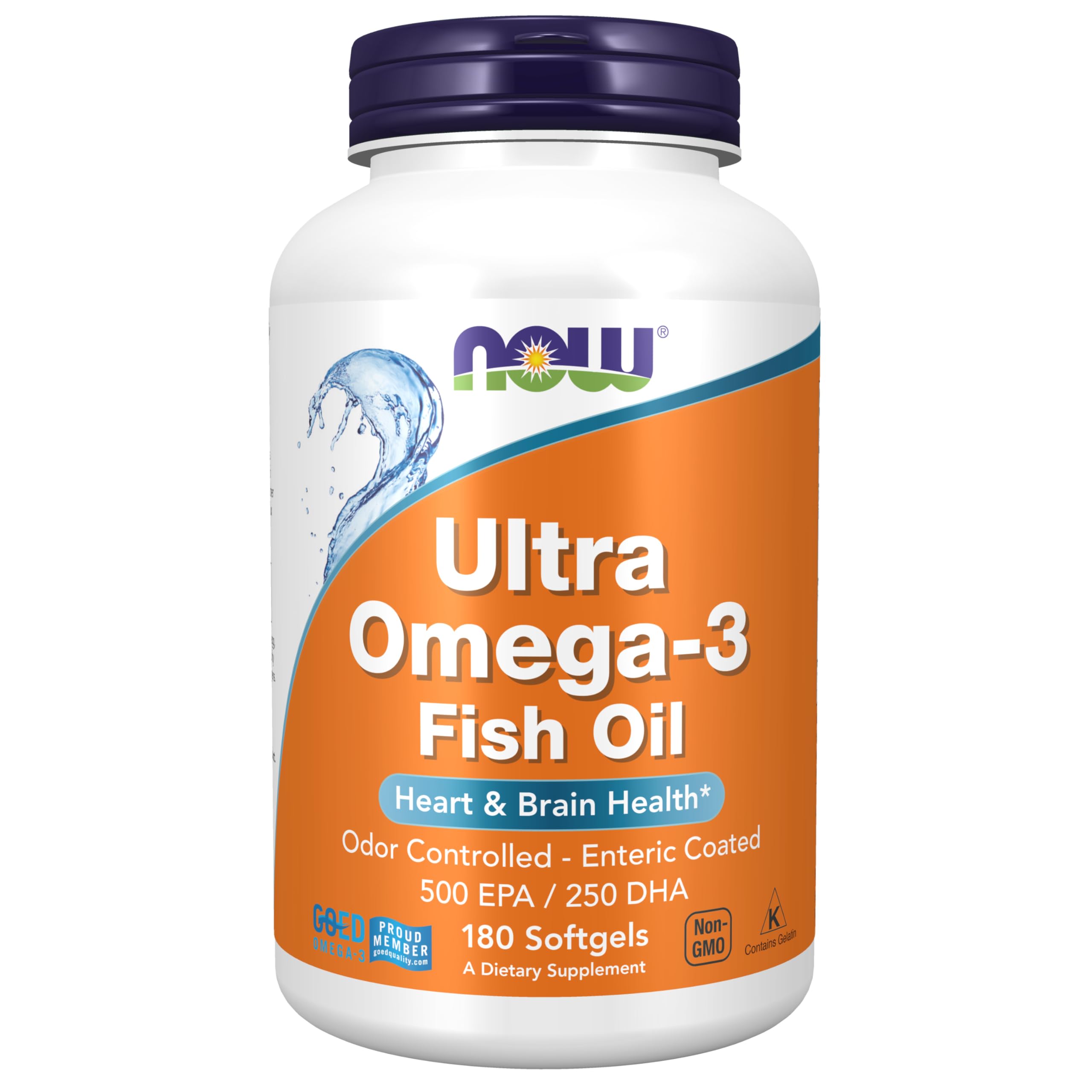 NOW Foods Omega-3 Ultra: cápsulas suaves con recubrimiento enterico para mayor tolerancia
