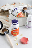 NOW Foods Onagra envase en Estados Unidos con legado familiar