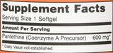 NOW Foods Pantethine 600 mg, paquete doble para mayor valor y conveniencia.