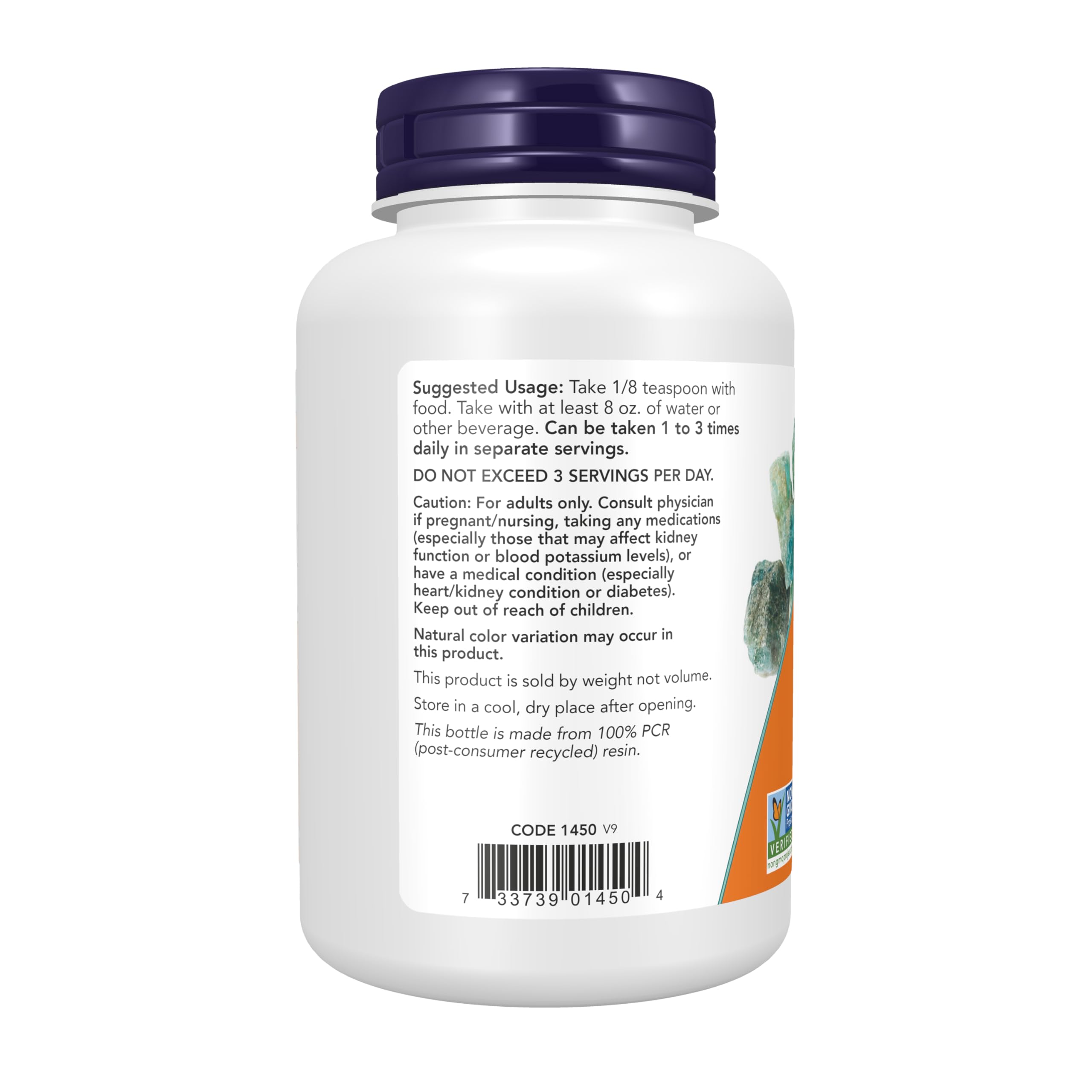 NOW Foods Potassium Chloride disolución en agua: mezcla rápida y suave.