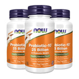 NOW Foods Probiotic-10 cápsulas con 25 mil millones para digestión equilibrada