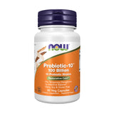 NOW Foods Probiotic-10 cápsulas vegetales para una digestión equilibrada