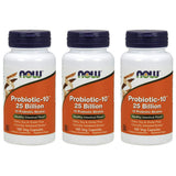 NOW Foods Probiotic-10 uso diario para flora intestinal saludable