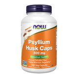 NOW Foods Psyllium cápsulas fibra soluble para uso diario y regularidad
