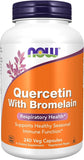 NOW Foods Quercetina con Bromelina: posible apoyo a la función respiratoria normal.