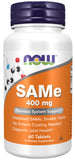 NOW Foods SAM-e tableta oval 400 mg lista para consumo diario