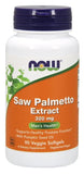 NOW Foods Saw Palmetto Extract, botella, almacenamiento seguro y práctico.