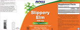 Textura mucilaginosa de NOW Foods Slippery Elm para suavidad de tejidos.