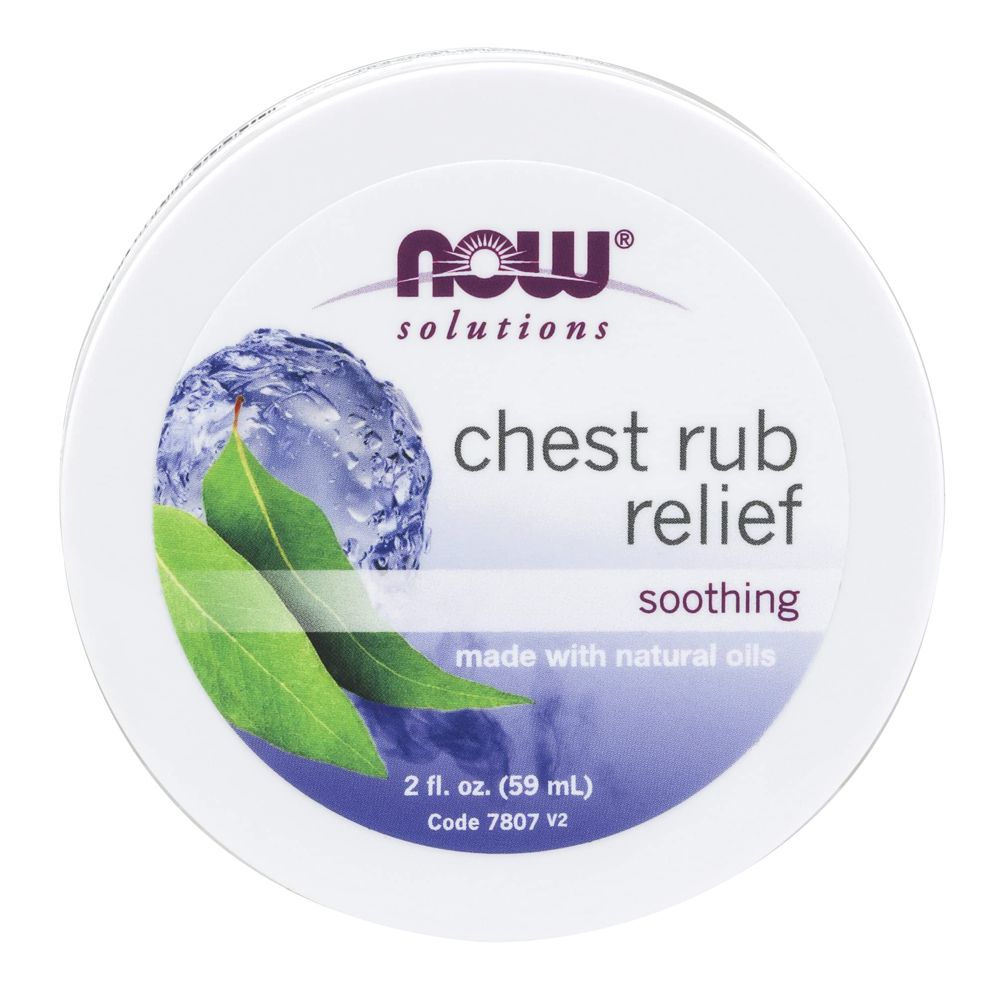NOW Foods Chest Rub Relief: bote de 2 onzas para confort respiratorio en el pecho