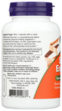 NOW Foods Super Enzimas datos nutricionales visibles en la etiqueta