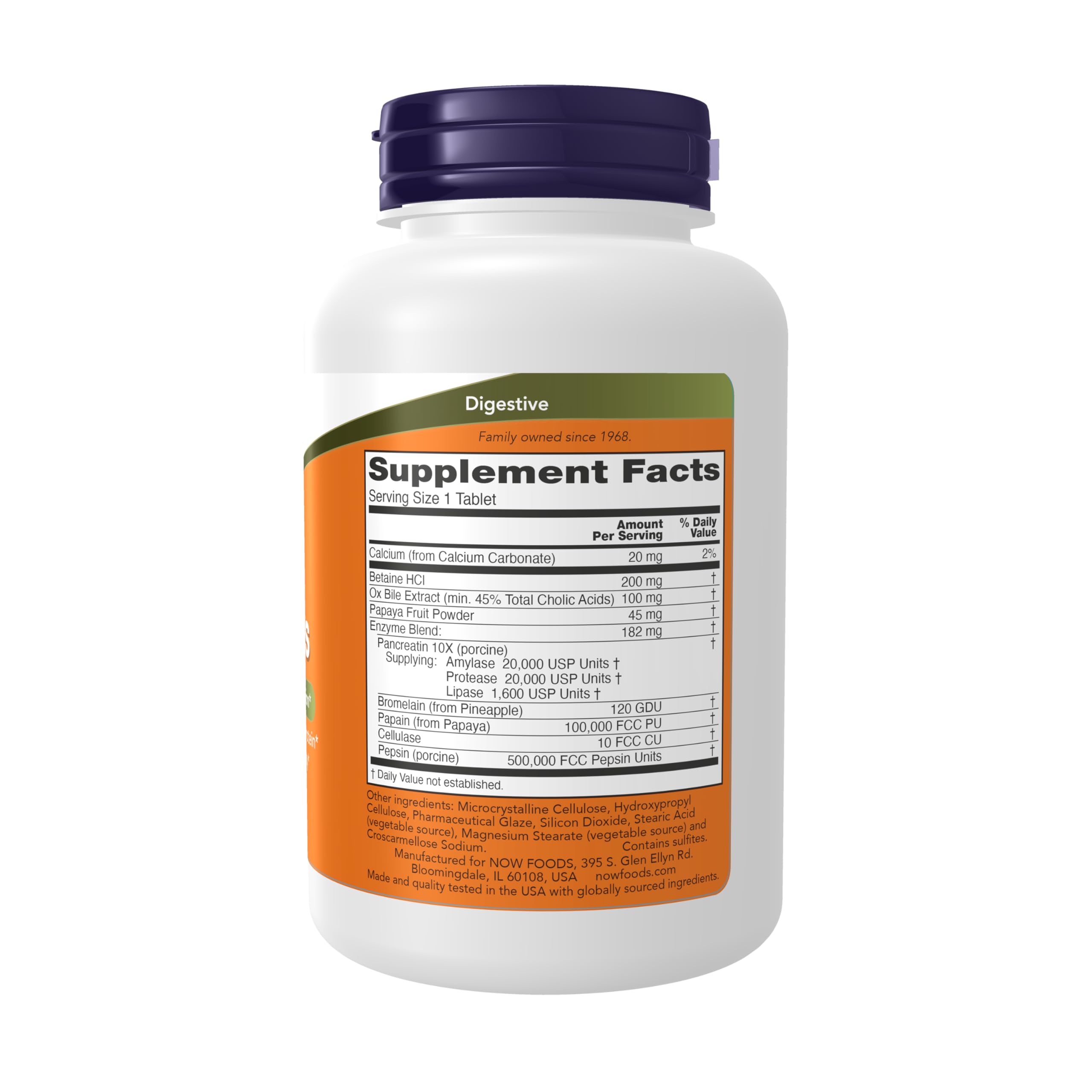 NOW Foods Super Enzymes: tabletas compactas apoyan la descomposición de grasas y carbohidratos.