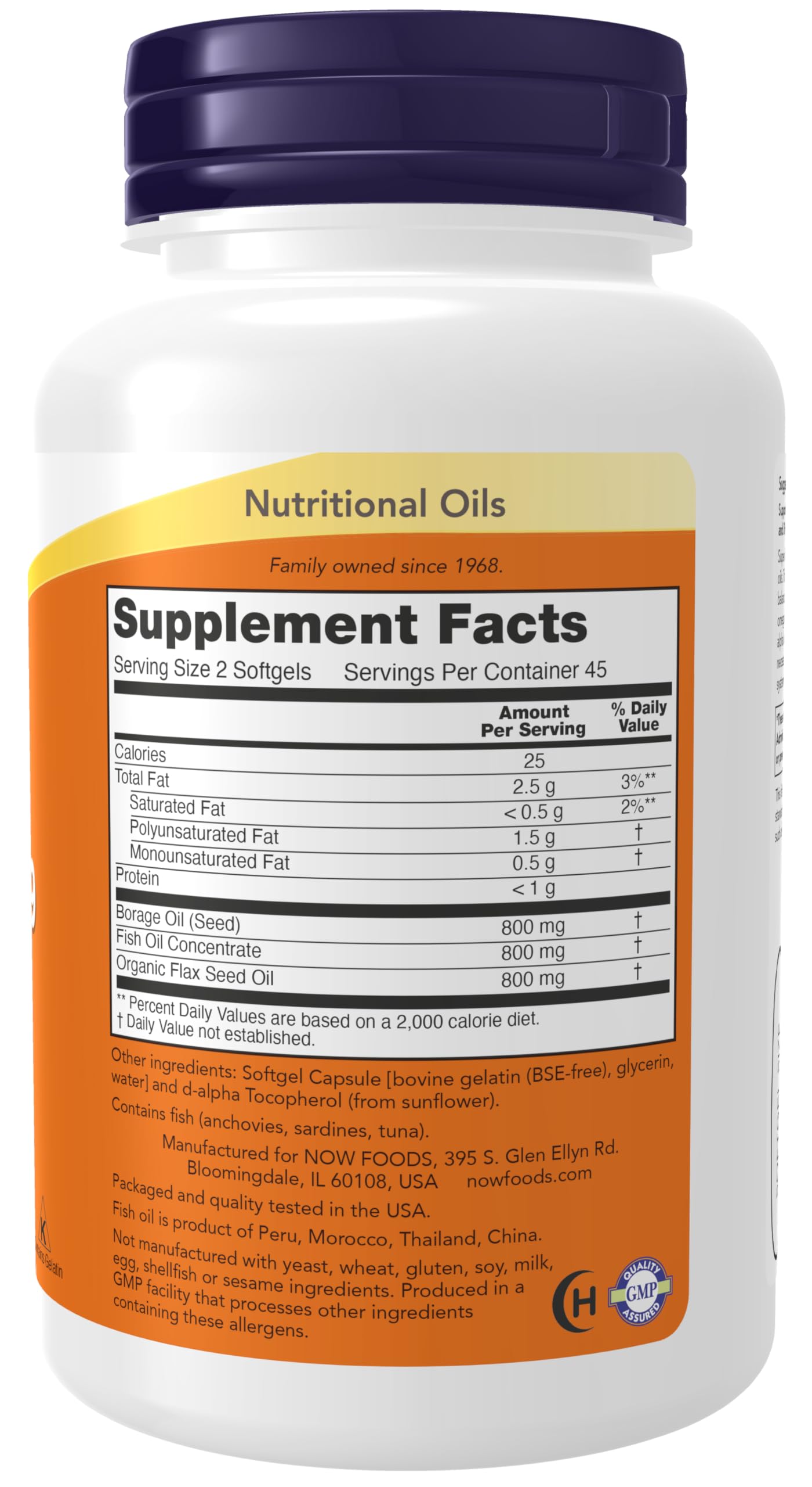 NOW Foods Super Omega 3-6-9: etiqueta informativa para un consumo consciente