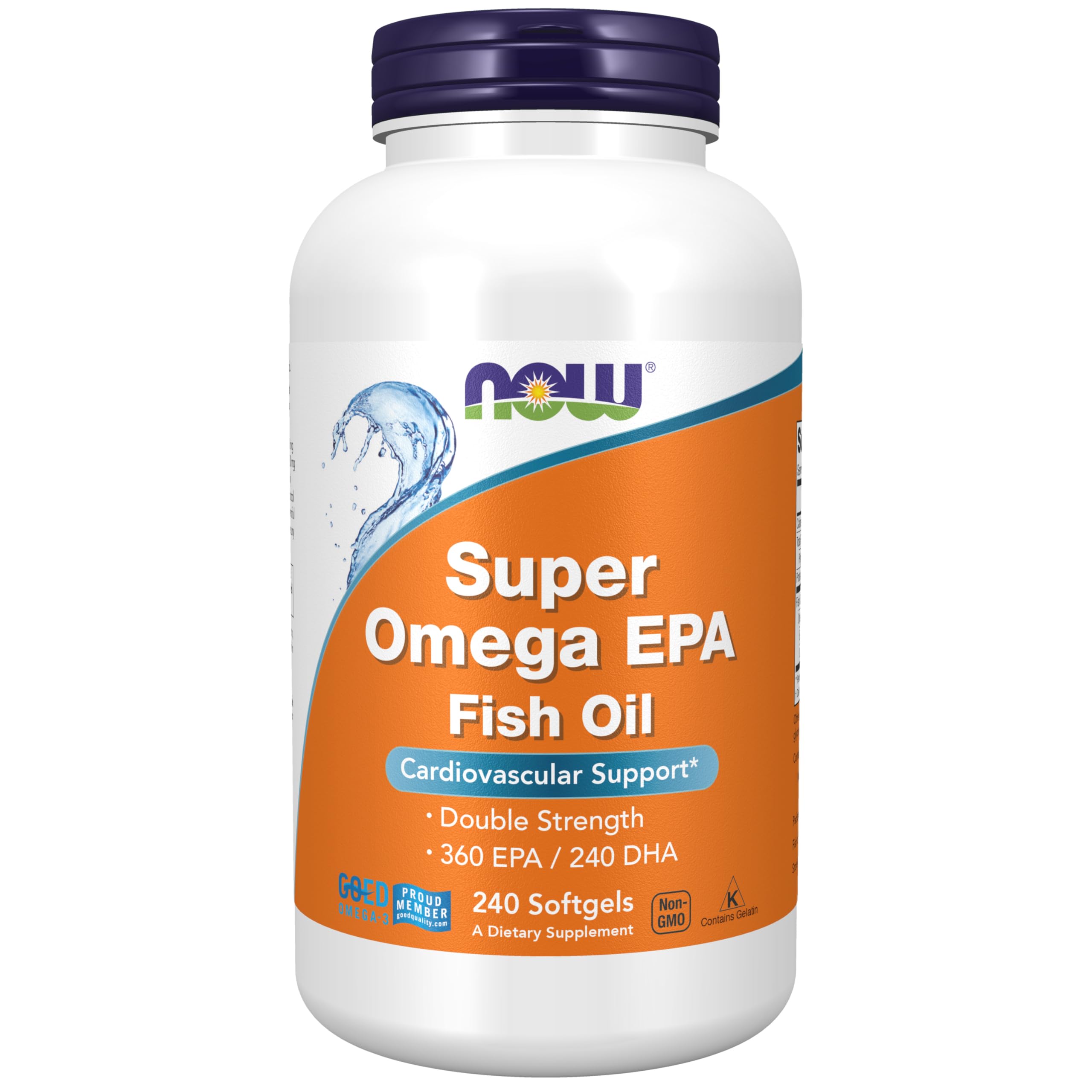 NOW Foods Super Omega EPA: cápsulas blandas en botella para uso diario