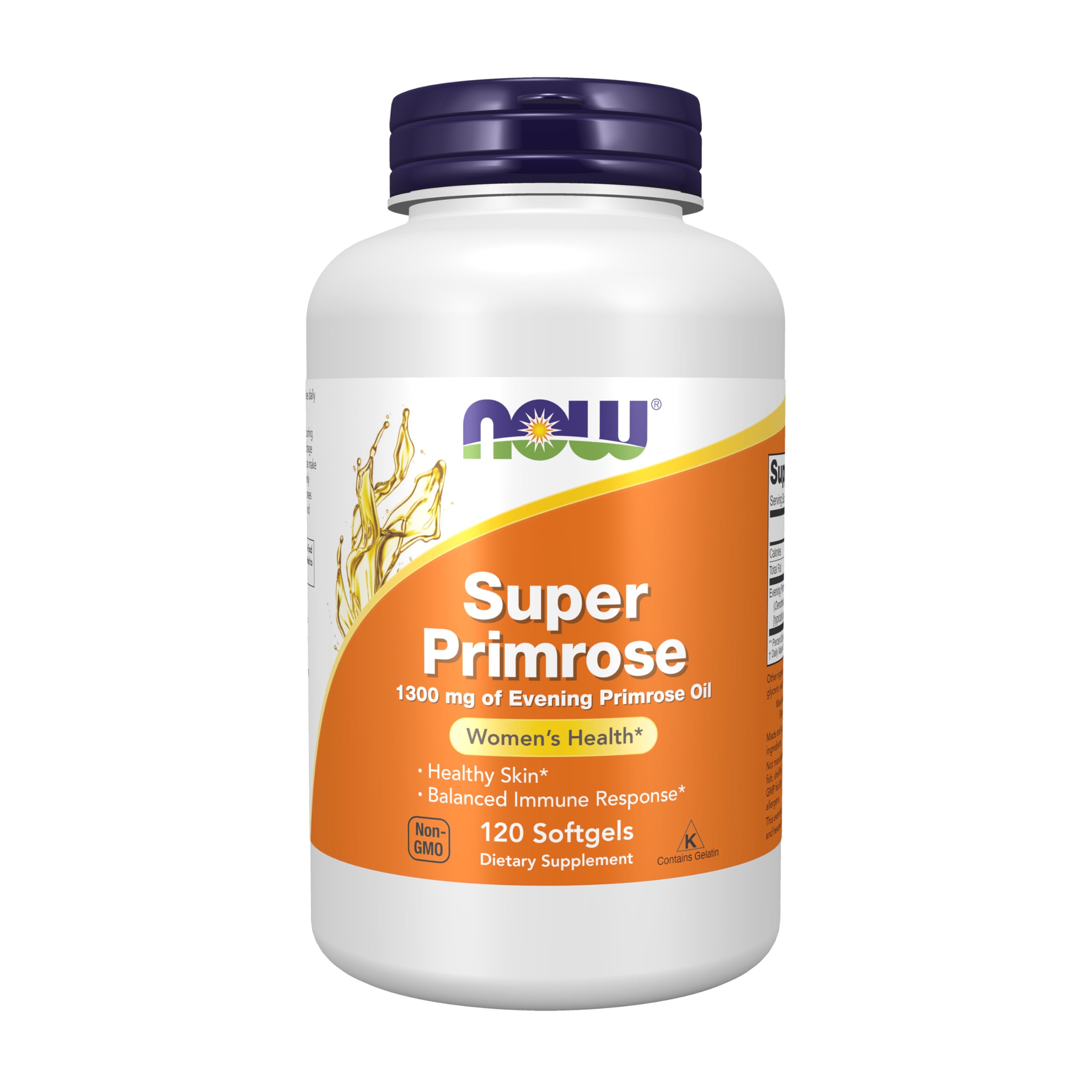 NOW Foods Super Primrose, cápsulas blandas para uso diario y apoyo potencial a la piel