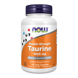 NOW Foods Taurina, botella frente, apoyo al sistema nervioso y equilibrio de fluidos.